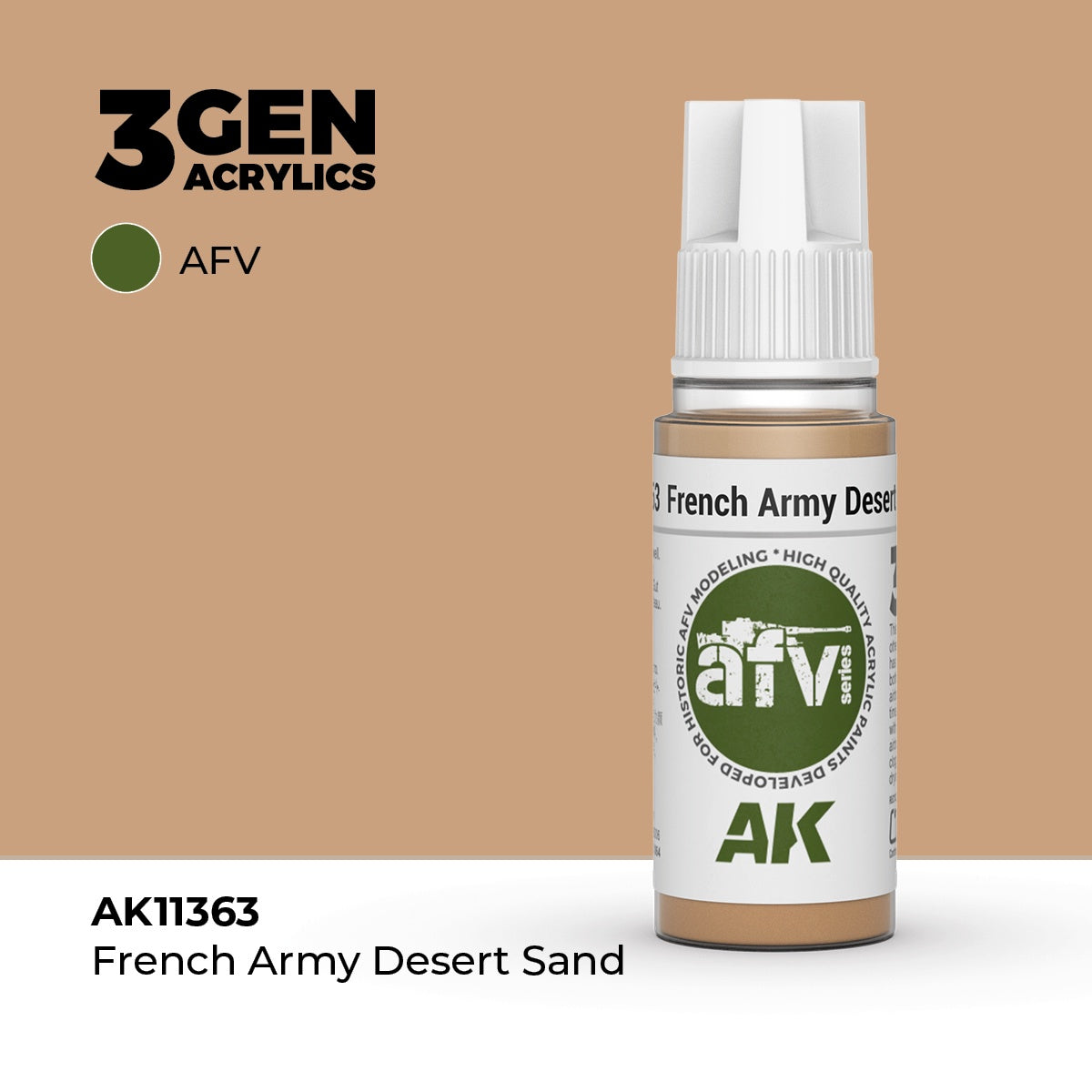 3G French Army Desert Sand 17ml Bottle Acrylic Paint (AKI-11363)