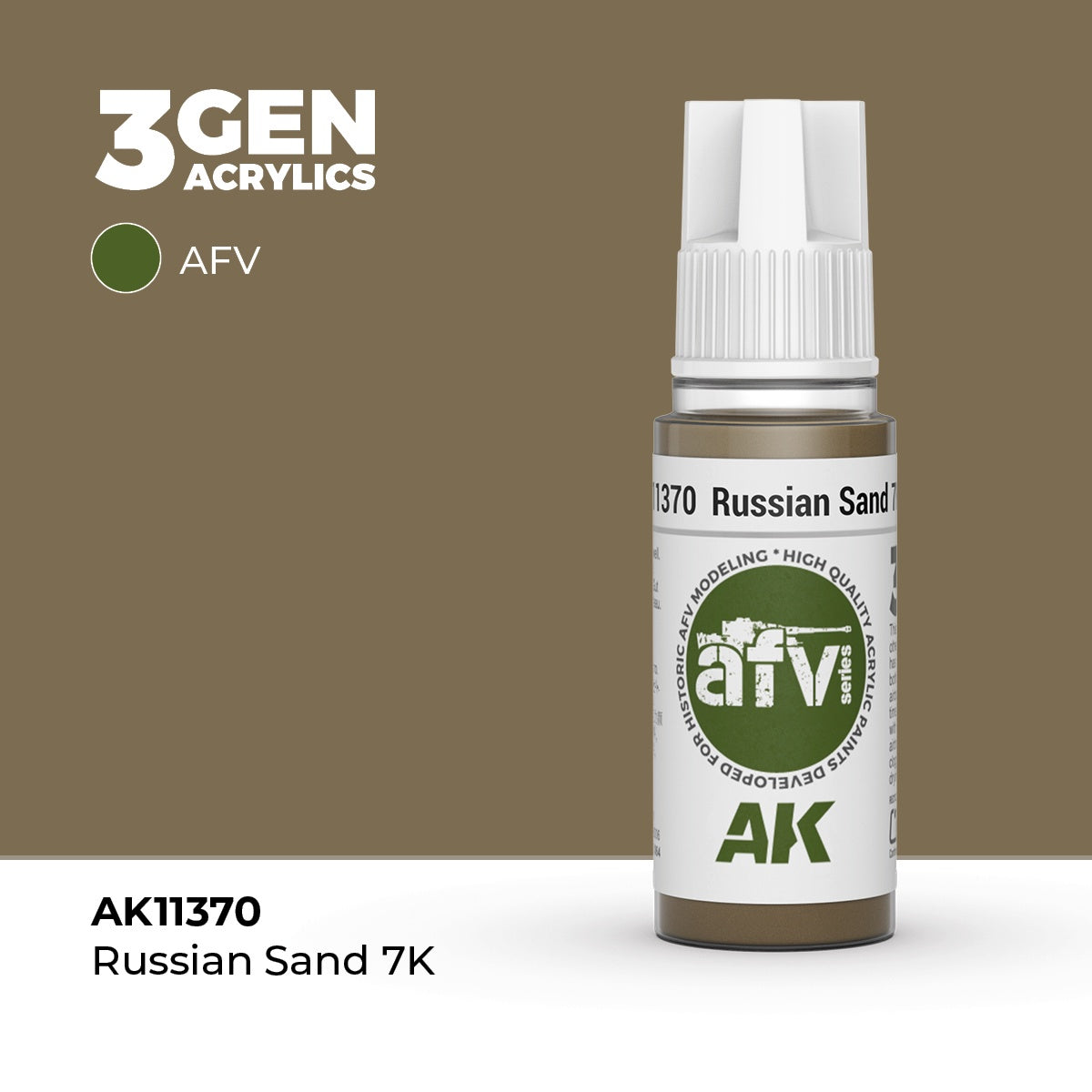 3G Russian Sand 7K 17ml Bottle Acrylic Paint (AKI-11370)