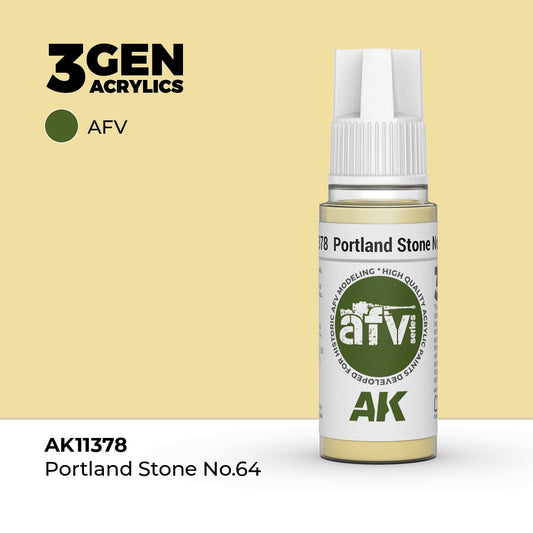 3G Portland Stone No.64 17ml Bottle Acrylic Paint (AKI-11378)