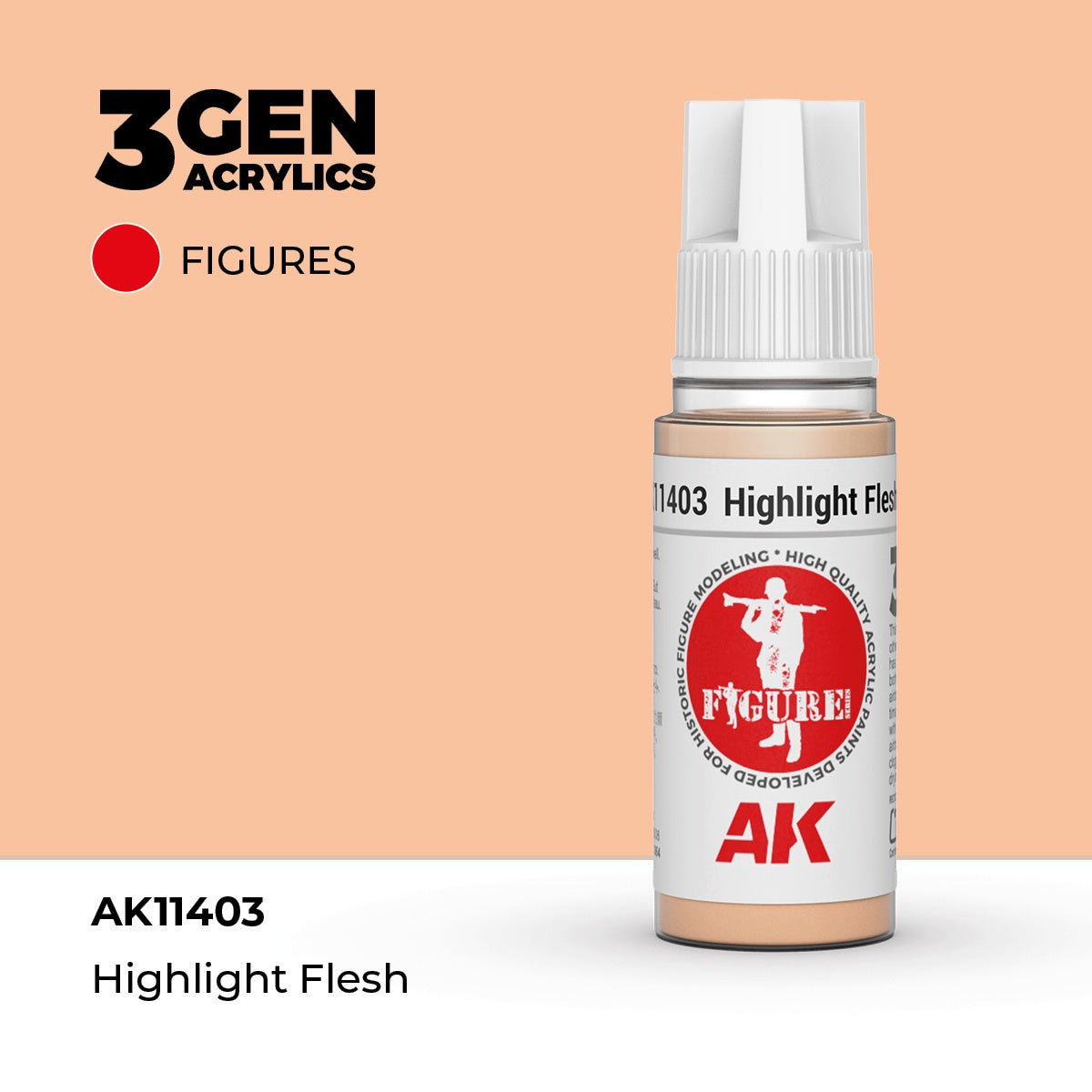 3G Highlight Flesh 17ml Bottle Acrylic Paint (AKI-11403)