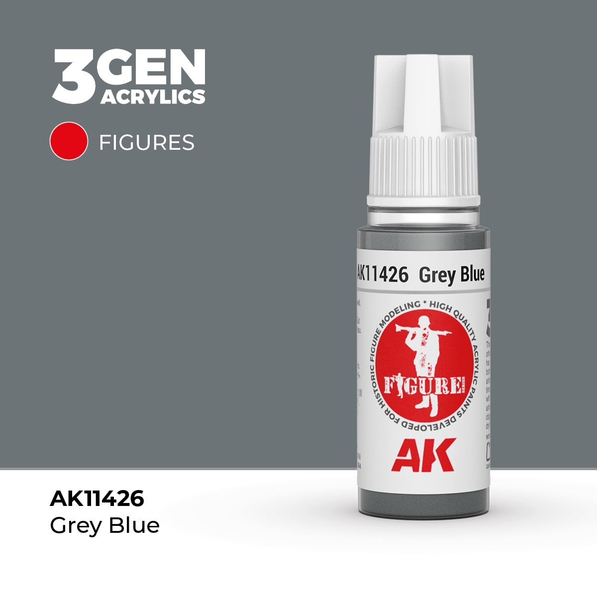 3G Grey Blue 17ml Bottle Acrylic Paint (AKI-11426)