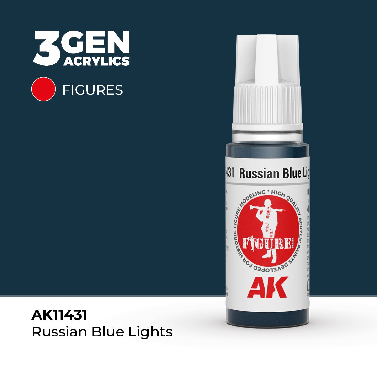 3G Russian Blue Lights 17ml Bottle Acrylic Paint (AKI-11431)
