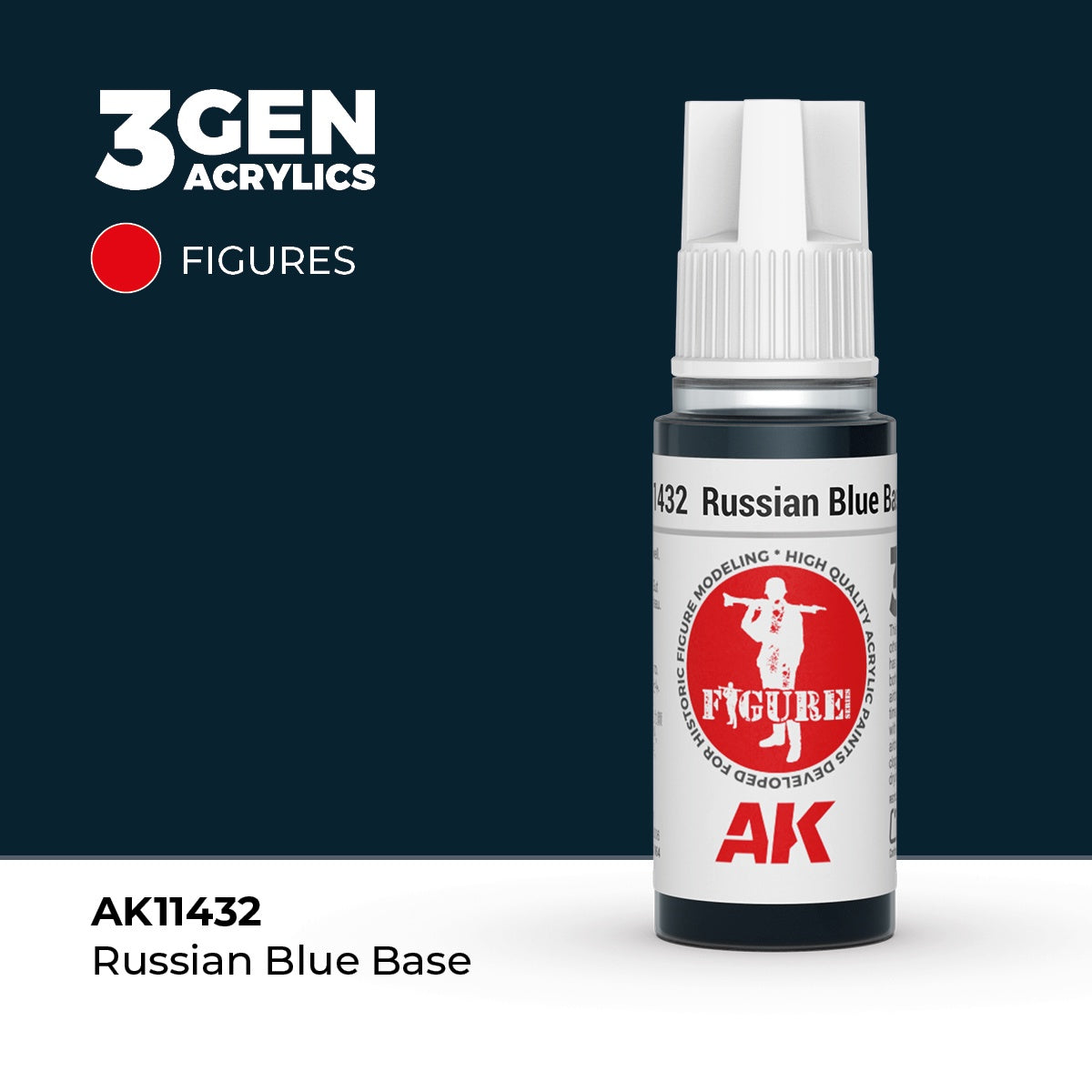 3G Russian Blue Base 17ml Bottle Acrylic Paint (AKI-11432)
