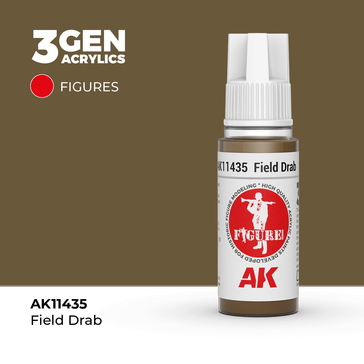 3G Field Drab 17ml Bottle Acrylic Paint (AKI-11435)