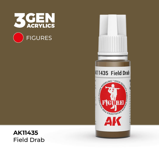 3G Field Drab 17ml Bottle Acrylic Paint (AKI-11435)