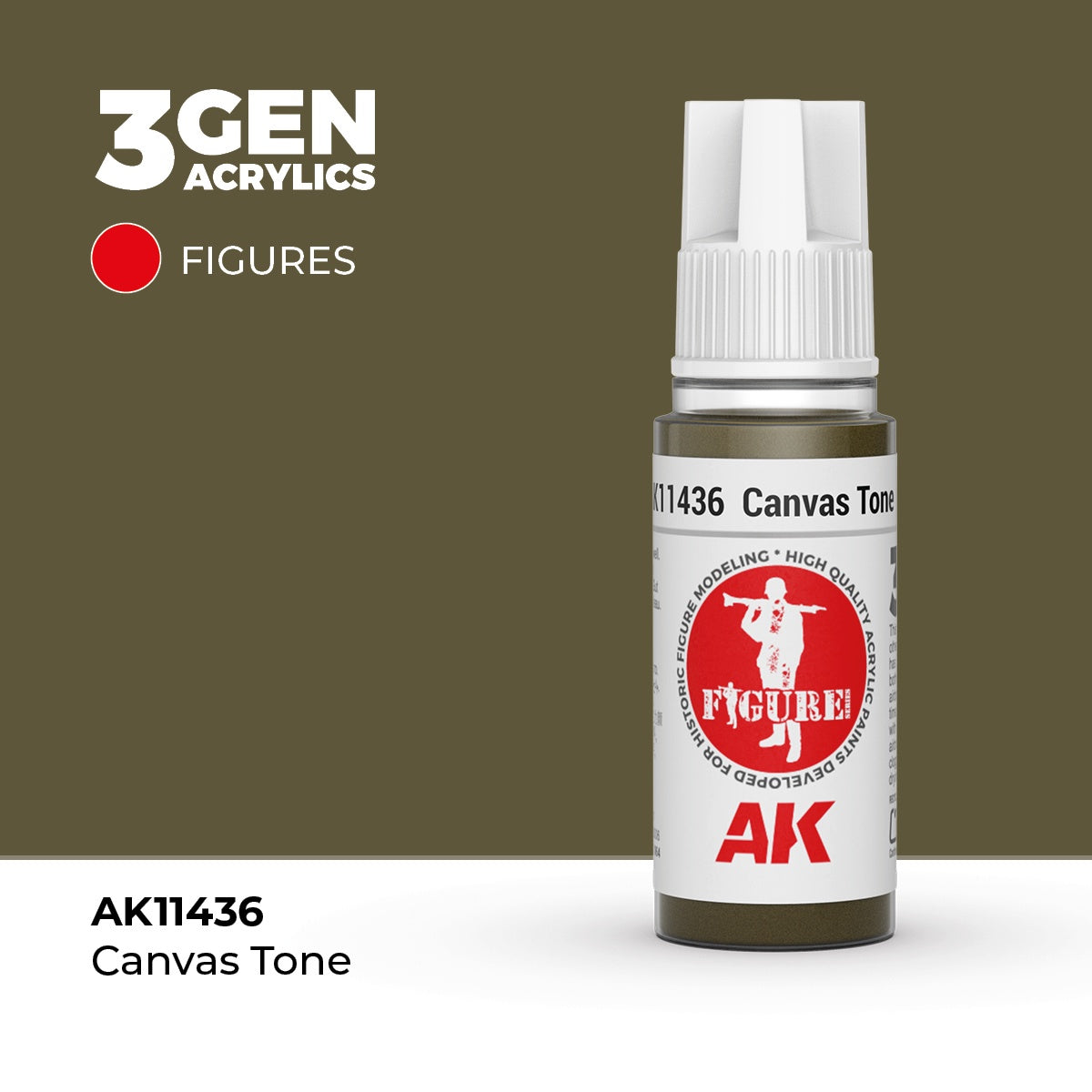 3G Canvas Tone 17ml Bottle Acrylic Paint (AKI-11436)