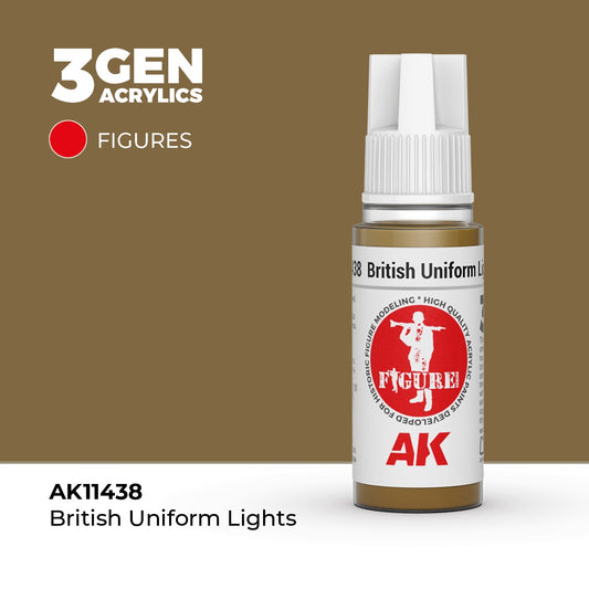3G British Uniform Lights 17ml Bottle Acrylic Paint (AKI-11438)