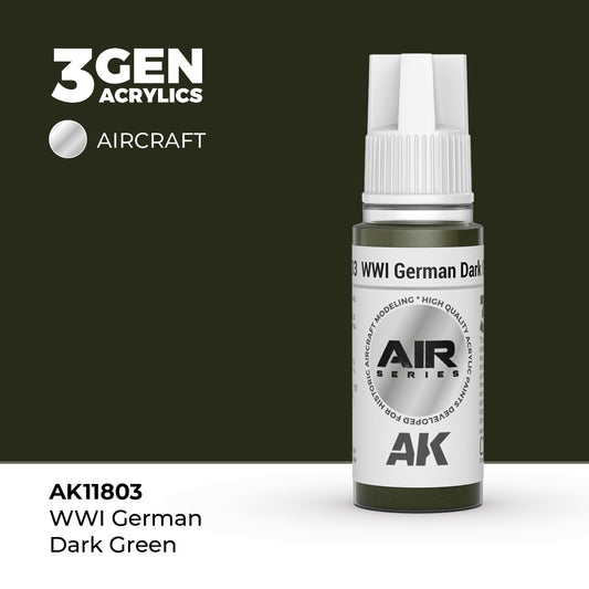 3G AIR WWI German Dark Green 17ml Bottle Acrylic Paint (AKI-11803)