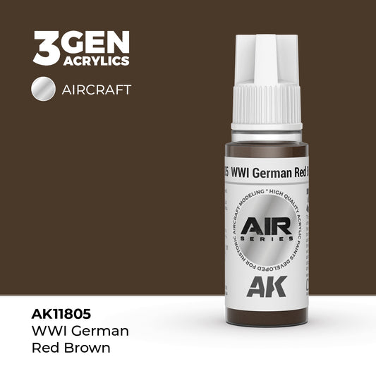 3G AIR WWI German Red Brown 17ml Bottle Acrylic Paint (AKI-11805)