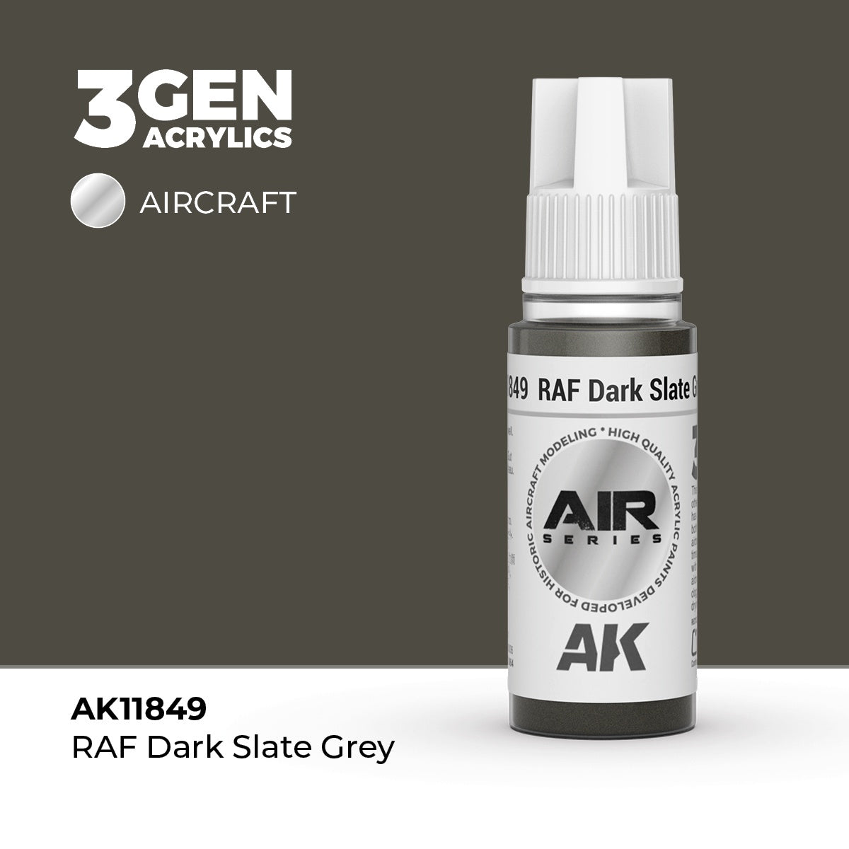 3G AIR RAF Dark Slate Grey 17ml Bottle Acrylic Paint (AKI-11849)