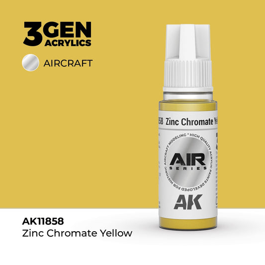 3G AIR Zinc Chromate Yellow 17ml Bottle Acrylic Paint (AKI-11858)