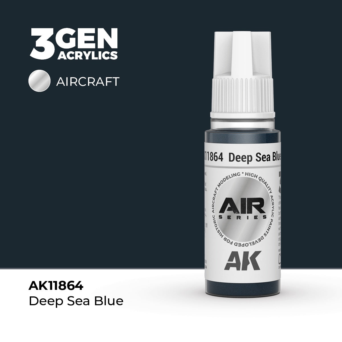 3G AIR Deep Sea Blue 17ml Bottle Acrylic Paint (AKI-11864)