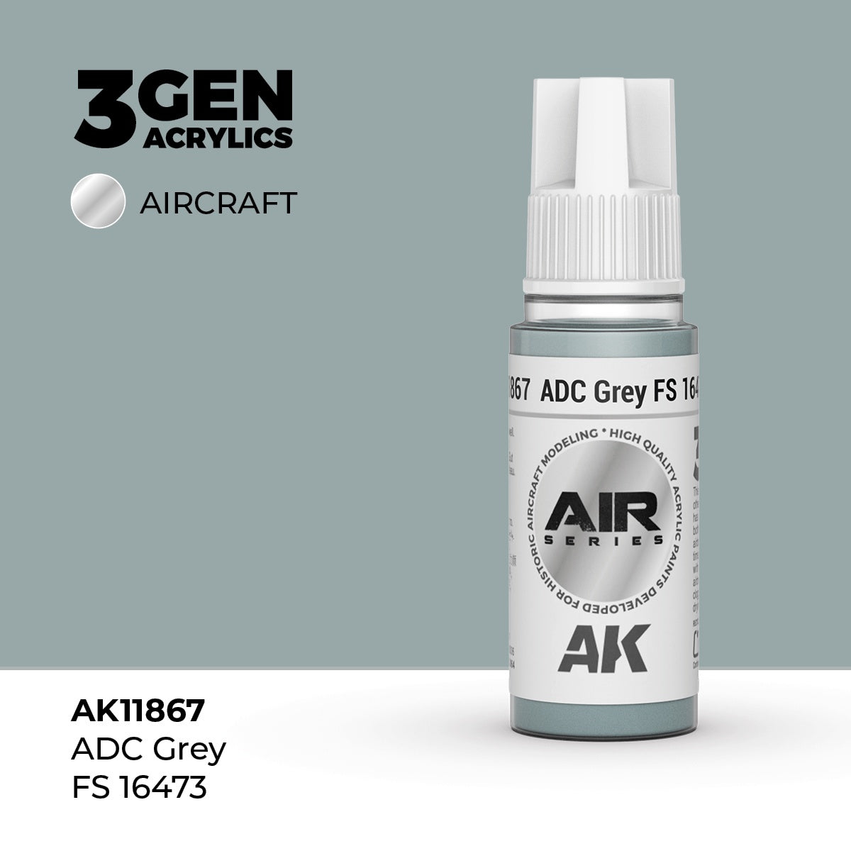 3G AIR ADC Grey FS 16473 17ml Bottle Acrylic Paint (AKI-11867)