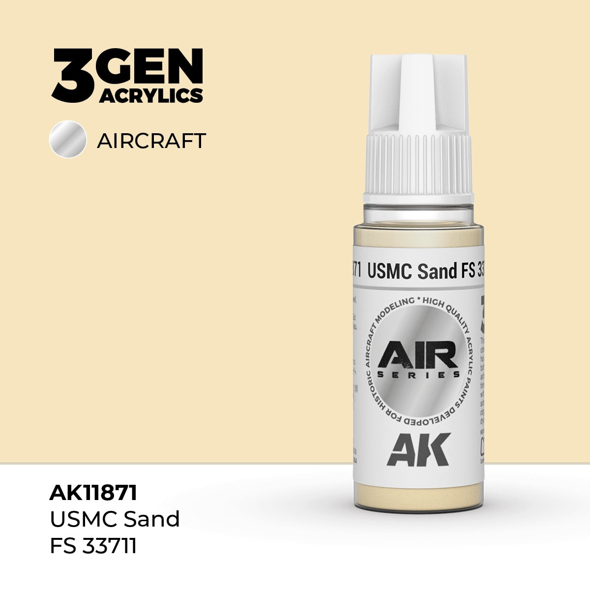 3G AIR USMC Sand FS 33711 17ml Bottle Acrylic Paint (AKI-11871)