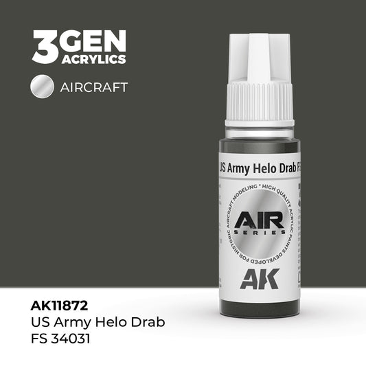 3G AIR US Army Helo Drab FS 34031 17ml Bottle Acrylic Paint (AKI-11872)