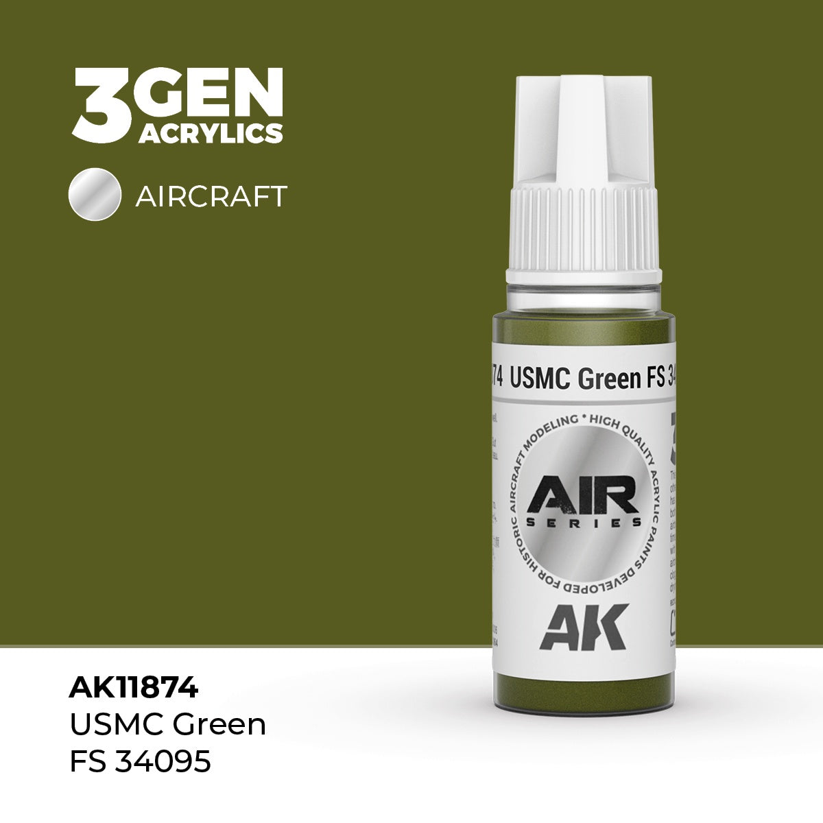 3G AIR USMC Green FS 34095 17ml Bottle Acrylic Paint (AKI-11874)