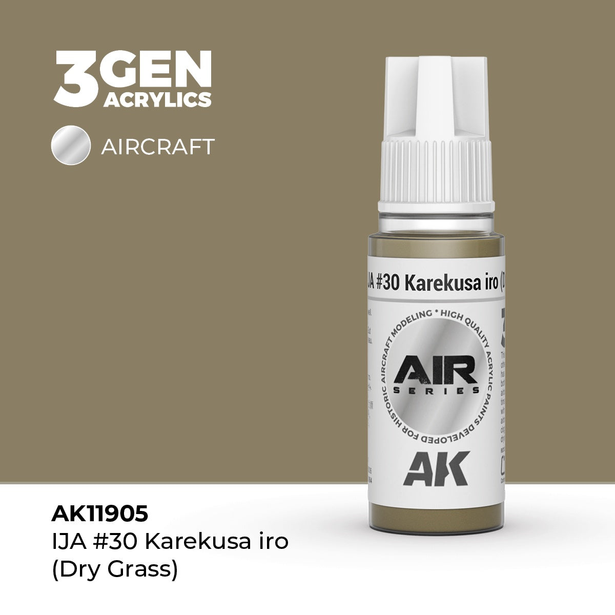 3G AIR IJA #30 Karekusa iro (Dry Grass) 17ml Bottle Acrylic Paint (AKI-11905)