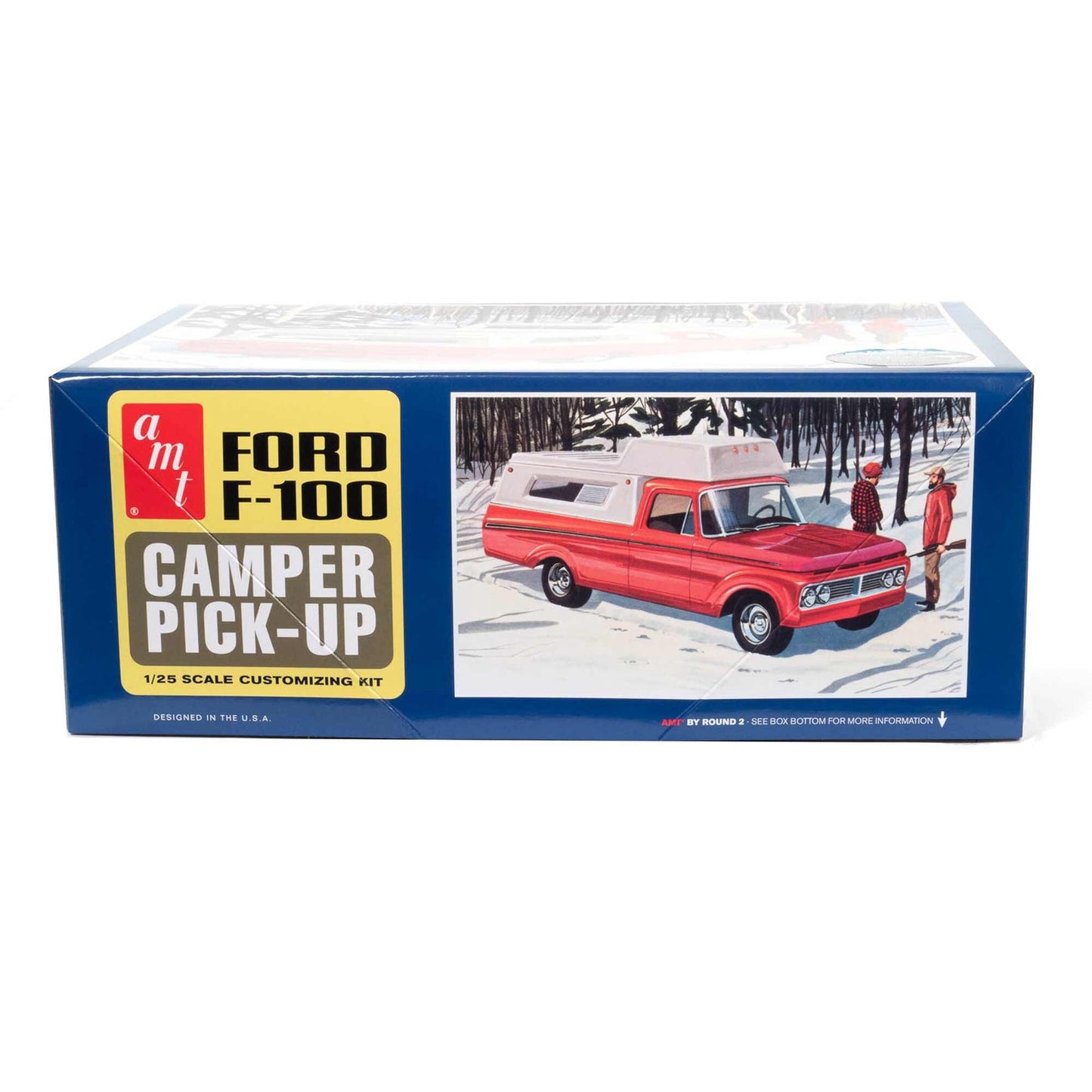 1/25 1963 Ford F-100 Camper Pickup Plastic Model Kit (AMT1412)