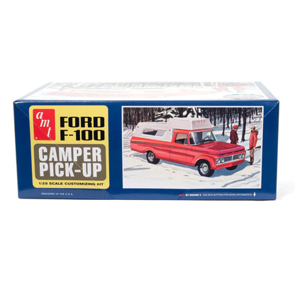 1/25 1963 Ford F-100 Camper Pickup Plastic Model Kit (AMT1412)