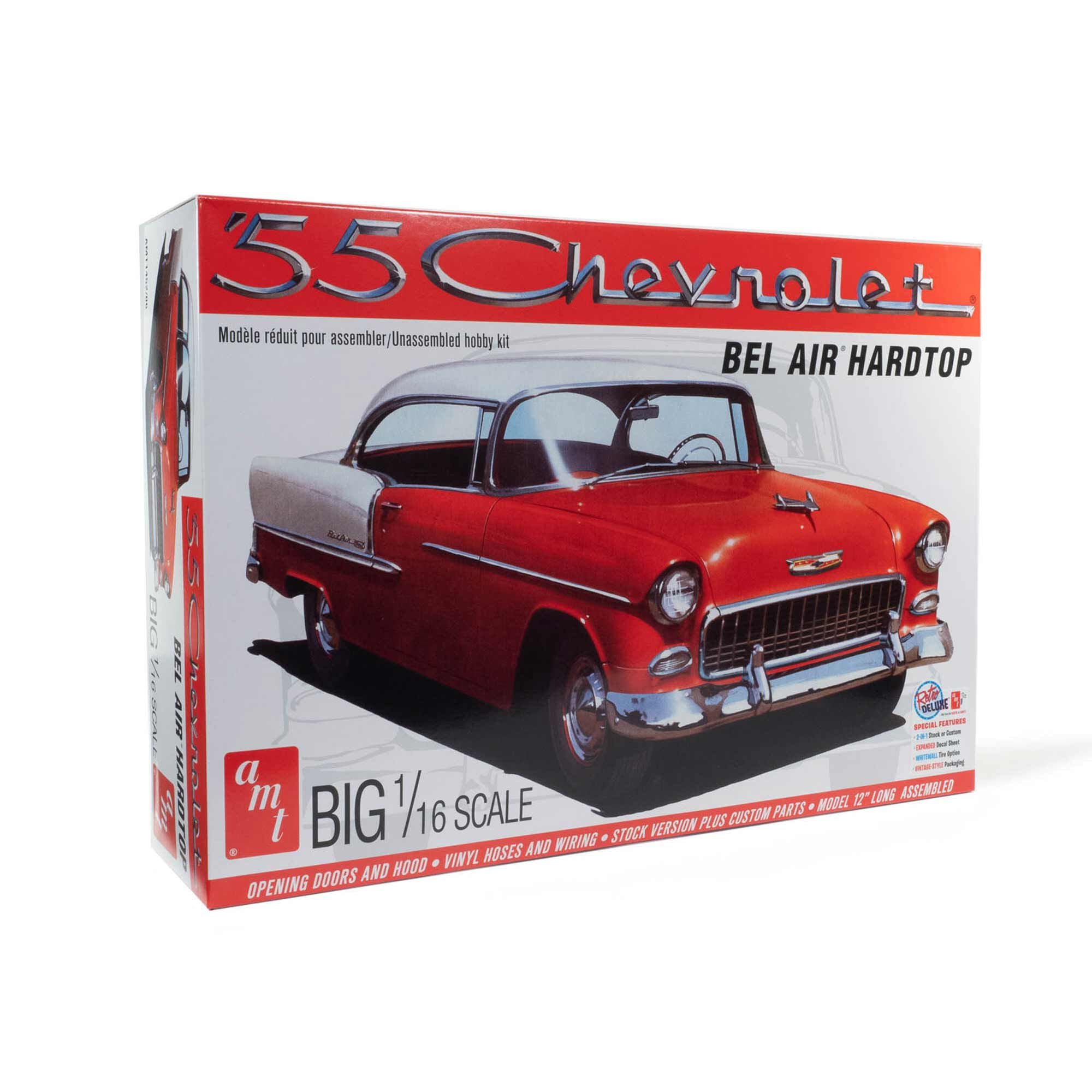 1/16 1955 Chevrolet Bel Air Hardtop Plastic Model Kit (AMT1452