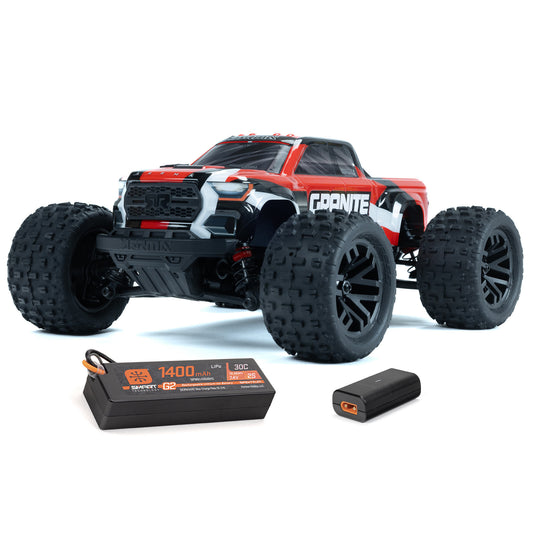 1/18 Granite Grom Ready to Run with Battery and Charger (Red) (ARA2102T2)