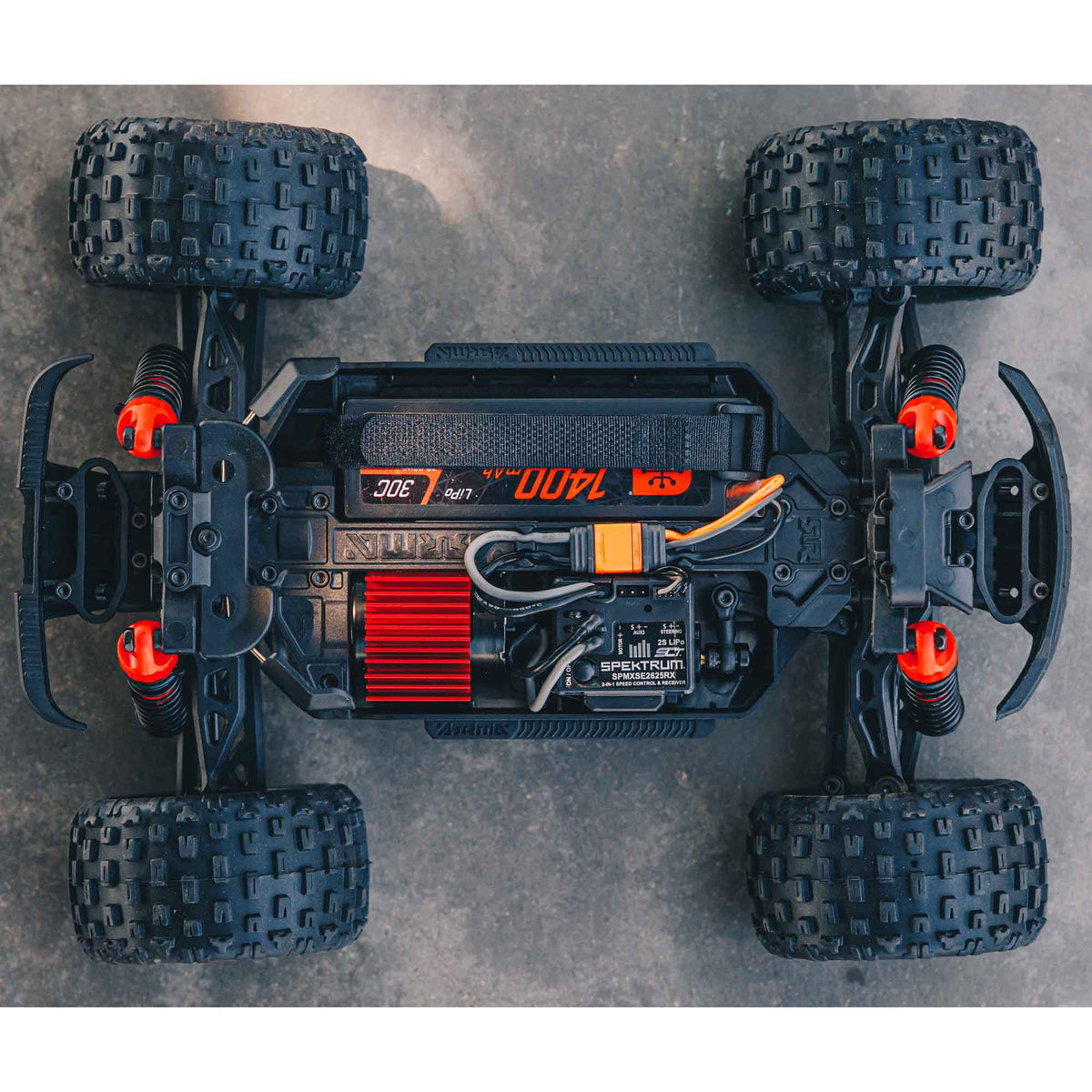 1/18 Granite Grom Ready to Run with Battery and Charger (Red) (ARA2102T2)_13