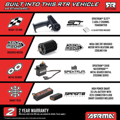 1/16 Mojave Grom Ready to Assemble Kit with Battery and Charger (ARA2104KT1)_33
