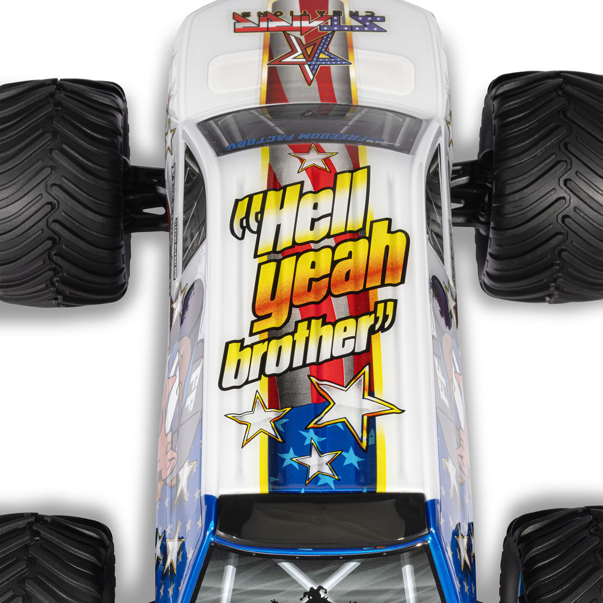 1/16 Cleetus McFarland Freedom Flyer Grom Ready to Run with Battery and Charger (White) (ARA2130FF)_10