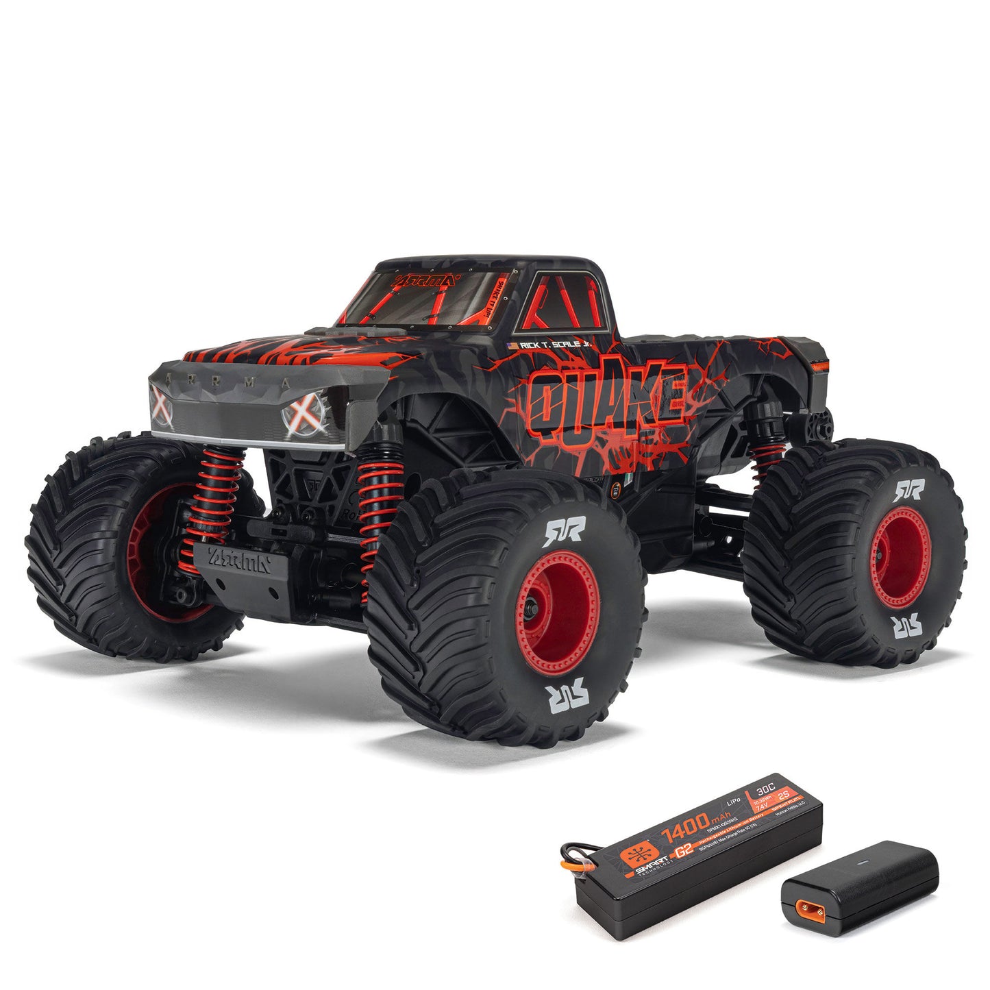 1/16 Quake Grom 4x4 Ready to Run with Battery and Charger (Red) (ARA2137T1)_1