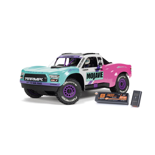 1/18 Mojave Grom 4x4 223S BLX Ready to Run with Battery and Charger (Teal) (ARA2304ST1)