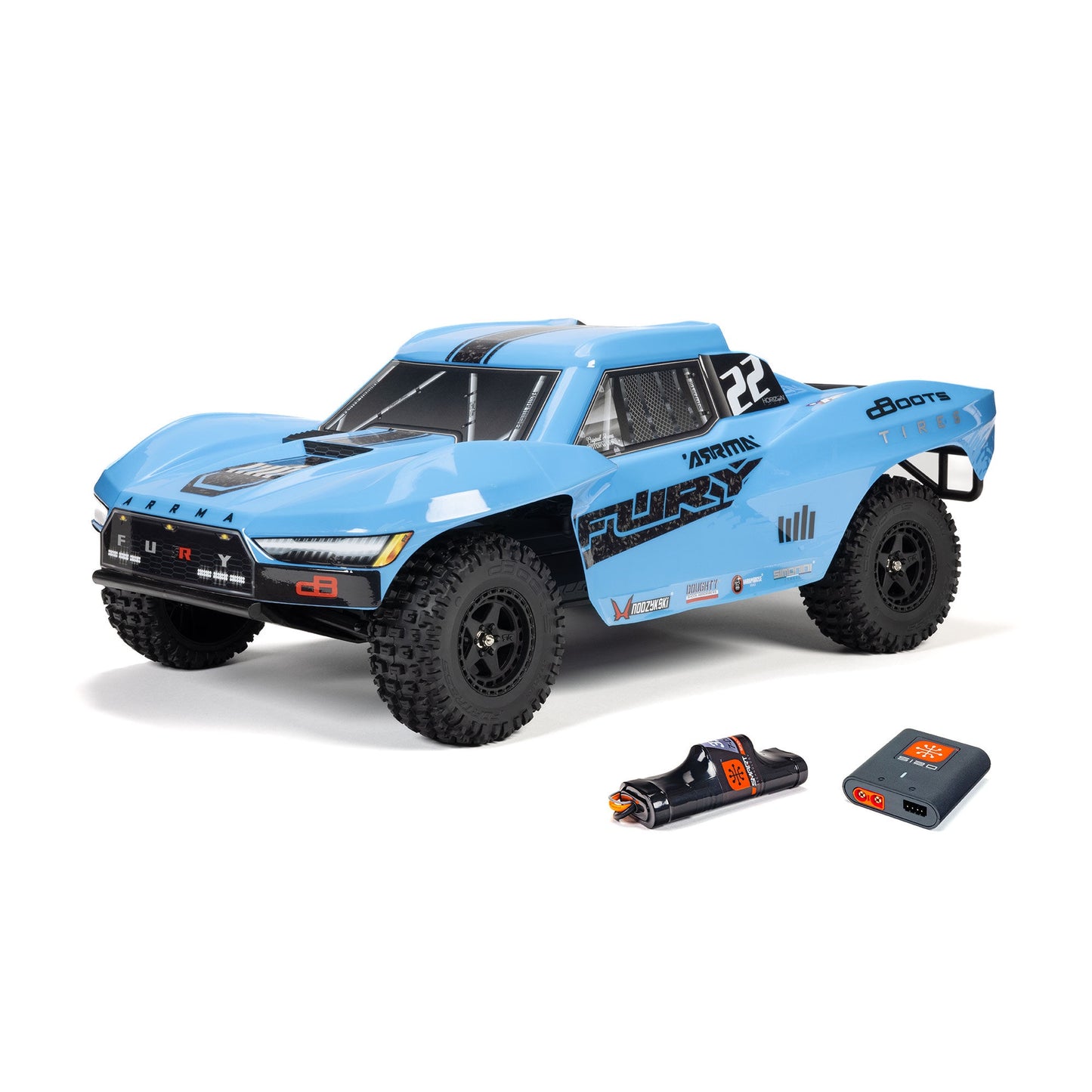 1/10 Fury 2WD with Battery and Charger Blue (ARA3221ST2)