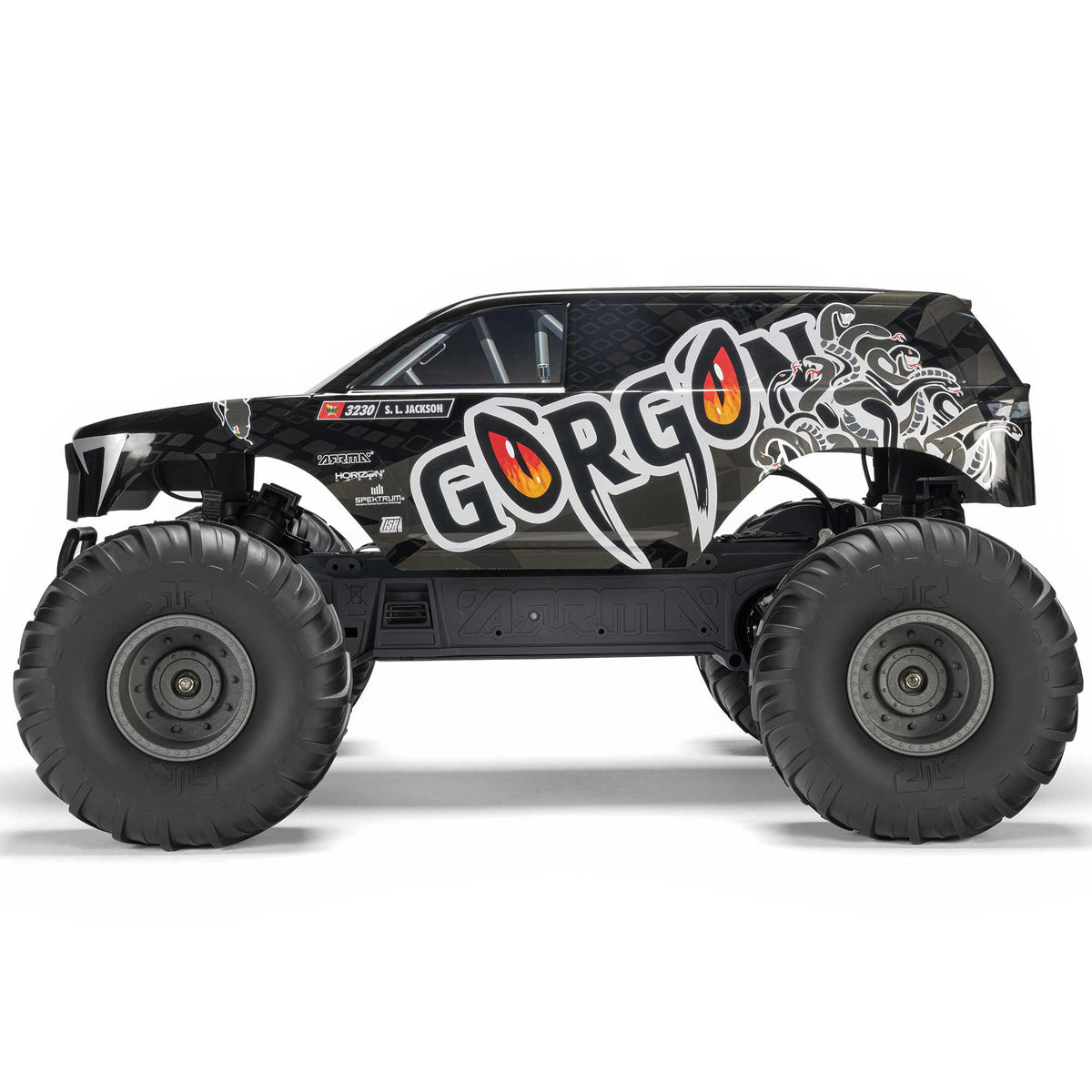 1/10 Gorgon 4x2 Mega Ready to Assemble Kit with Battery and Charger (Gunmetal) (ARA3230SKT1)_16