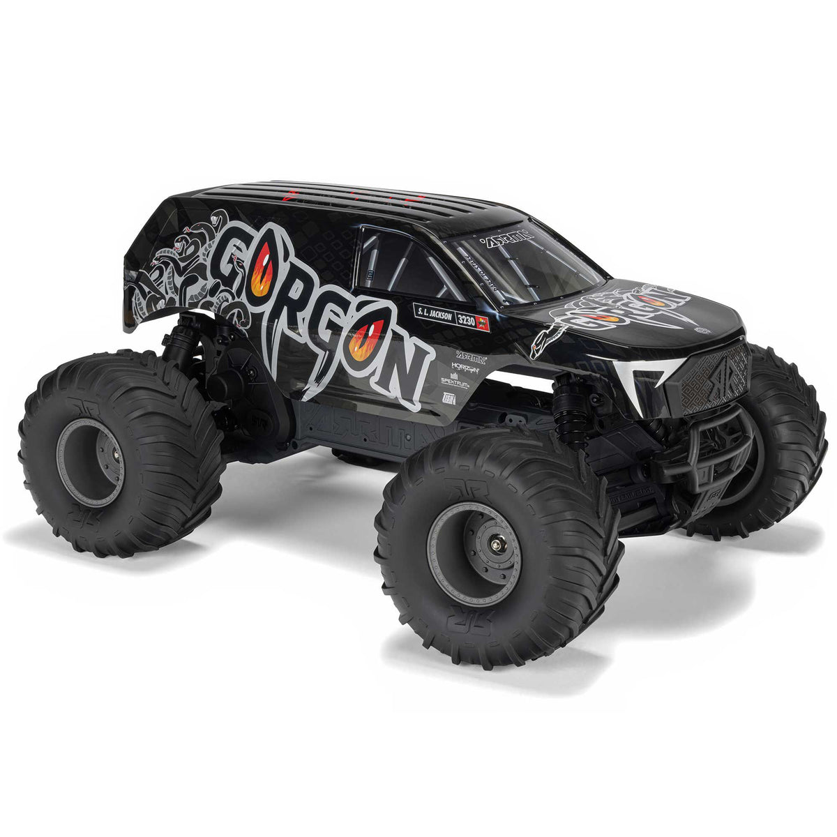 1/10 Gorgon 4x2 Mega Ready to Assemble Kit with Battery and Charger (Gunmetal) (ARA3230SKT1)_23