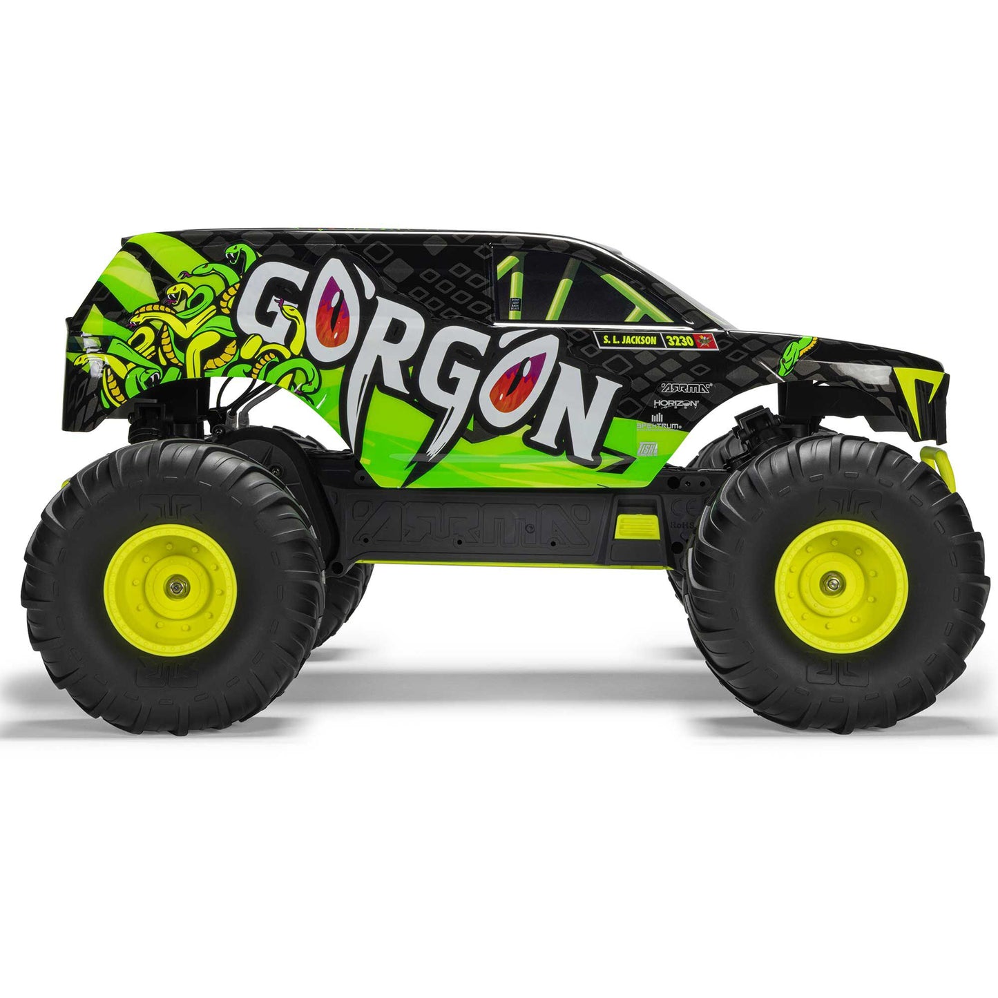 1/10 Gorgon 2WD 2024 Edition Ready to Run with Battery and Charger (Yellow) and Bonus G2 2S PowerStage Bundle (ARA3230ST1ABD)