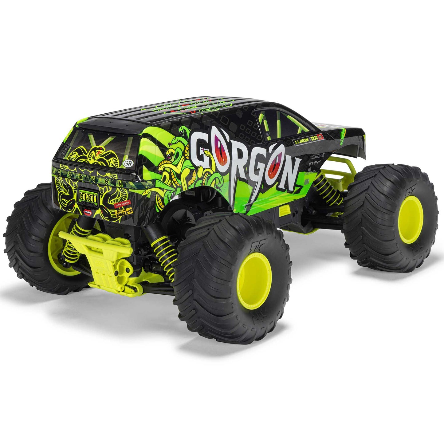 1/10 Gorgon 2WD 2024 Edition Ready to Run with Battery and Charger (Yellow) and Bonus G2 2S PowerStage Bundle (ARA3230ST1ABD)