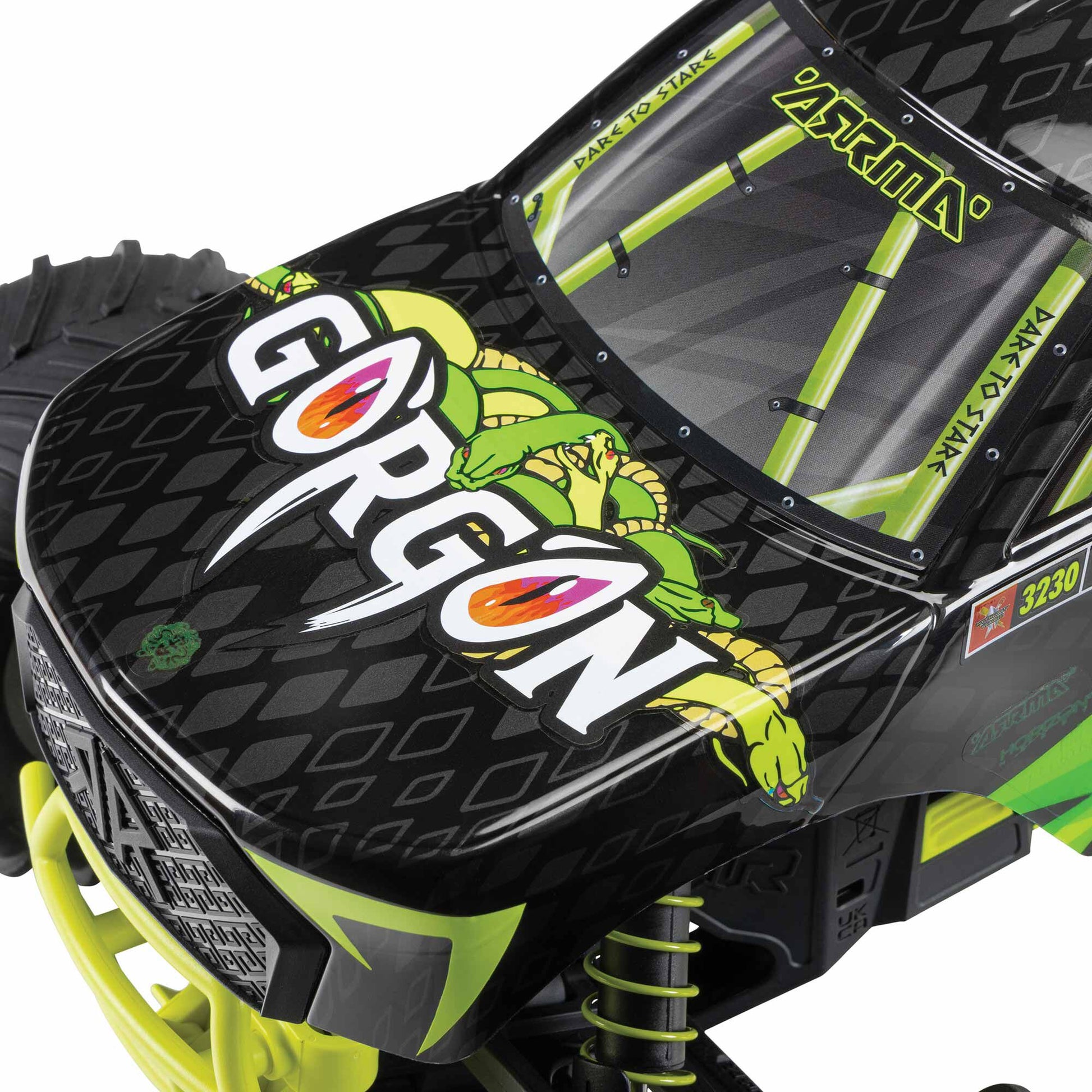 1/10 Gorgon 4x2 Mega Ready to Run with Battery and Charger (Yellow) (ARA3230ST1)_19