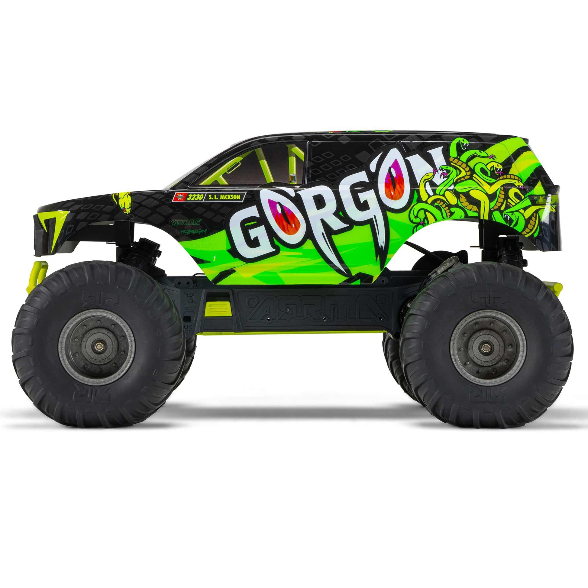 1/10 Gorgon 4x2 Mega Ready to Run with Battery and Charger (Yellow) (ARA3230ST1)_15