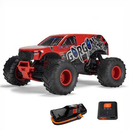 1/10 Gorgon 2WD 2024 Edition Ready to Run with Battery and Charger (Red) and Bonus G2 2S PowerStage Bundle (ARA3230ST2ABD)