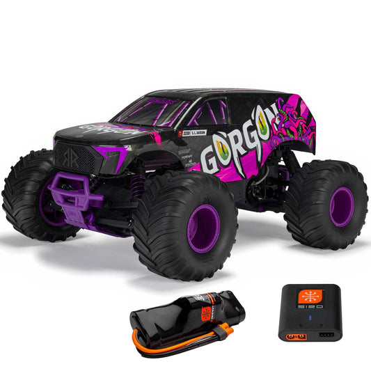 1/10 Gorgon 4x2 Mega Ready to Run with Battery and Charger (Purple) (ARA3230ST4)
