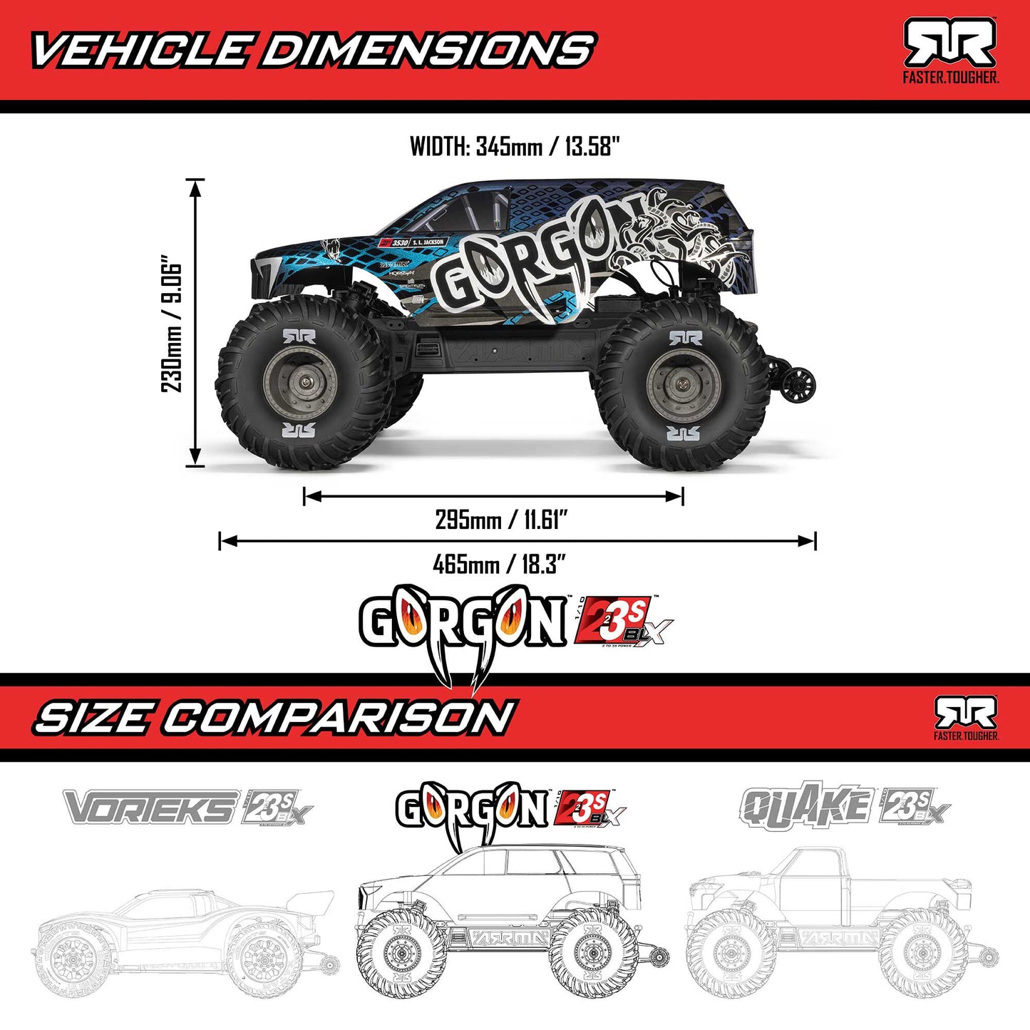 1/10 Gorgon 223S Ready to Run (Red) (ARA3530T2)_33