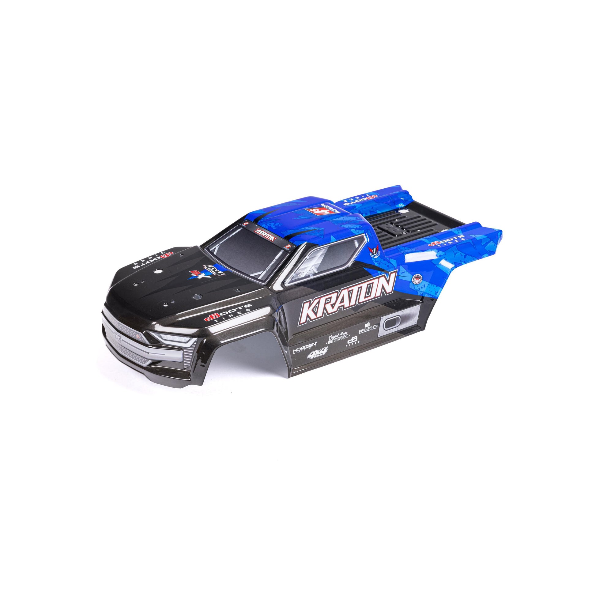 KRATON 4X4 4S BLX Finished Body Black/Blue (ARA402329)_1
