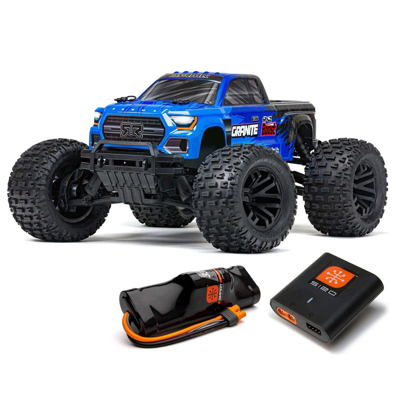 1/10 Granite Boost 4x2 Mega Ready to Run with Battery and Charger (Blue) (ARA4102SV4T2)