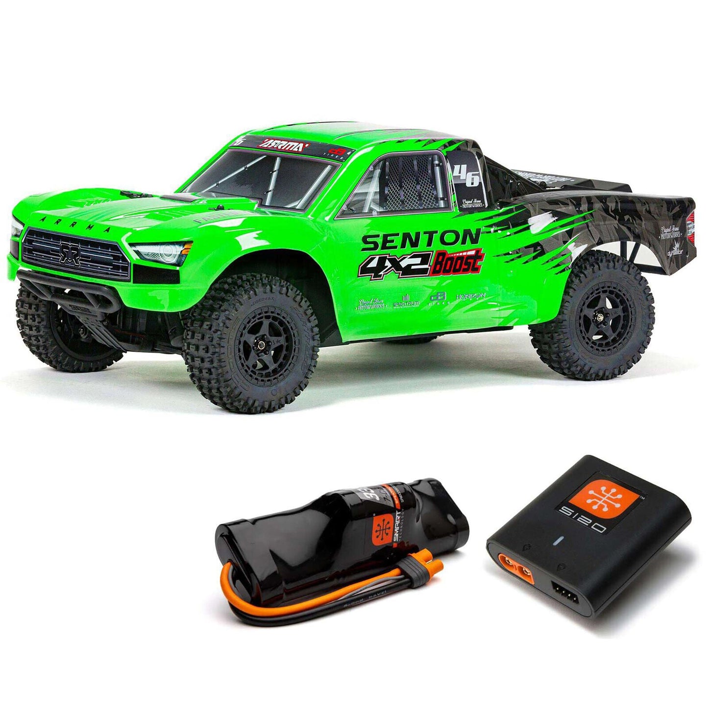 1/10 Senton 4x2 Boost Mega Ready to Run with Battery and Charger (Green) (ARA4103SV4T1)