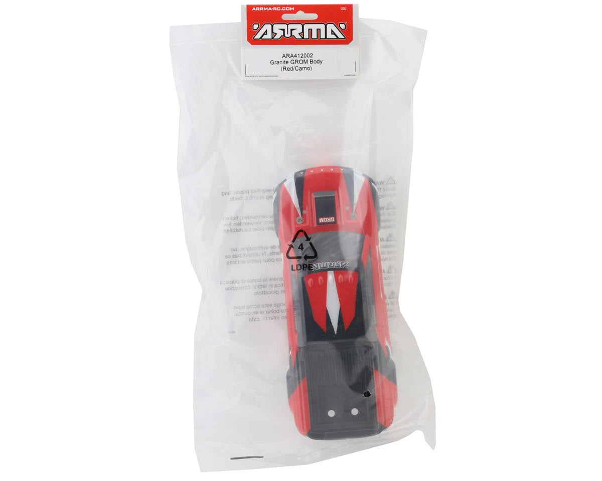 Red Camo Prepainted Body for Granite Grom (ARA412002)