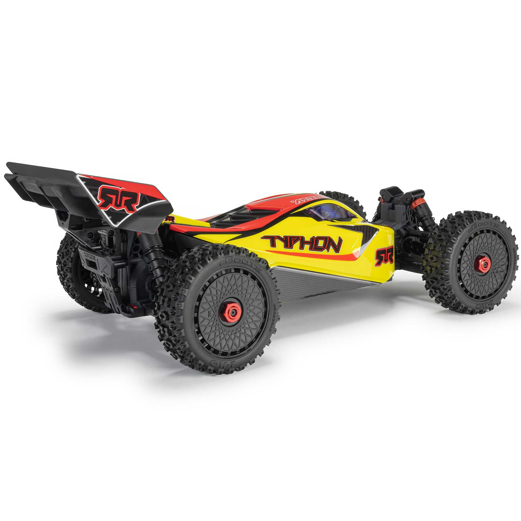 とんぼサーベイランス 1/8 Typhon 4x4 Mega 665 Ready to Run (Yellow) (ARA4206V4T2