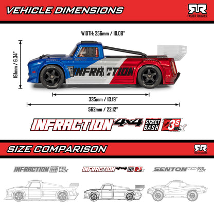 1/8 Infraction 223S Ready to Run (Black) (ARA4315V4T2)_20