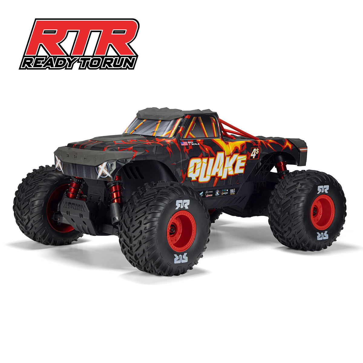 1/8 Quake 4S Ready to Run (Red) (ARA4437T1)_3