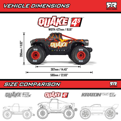 1/8 Quake 4S Ready to Run (White) (ARA4437T2)_3