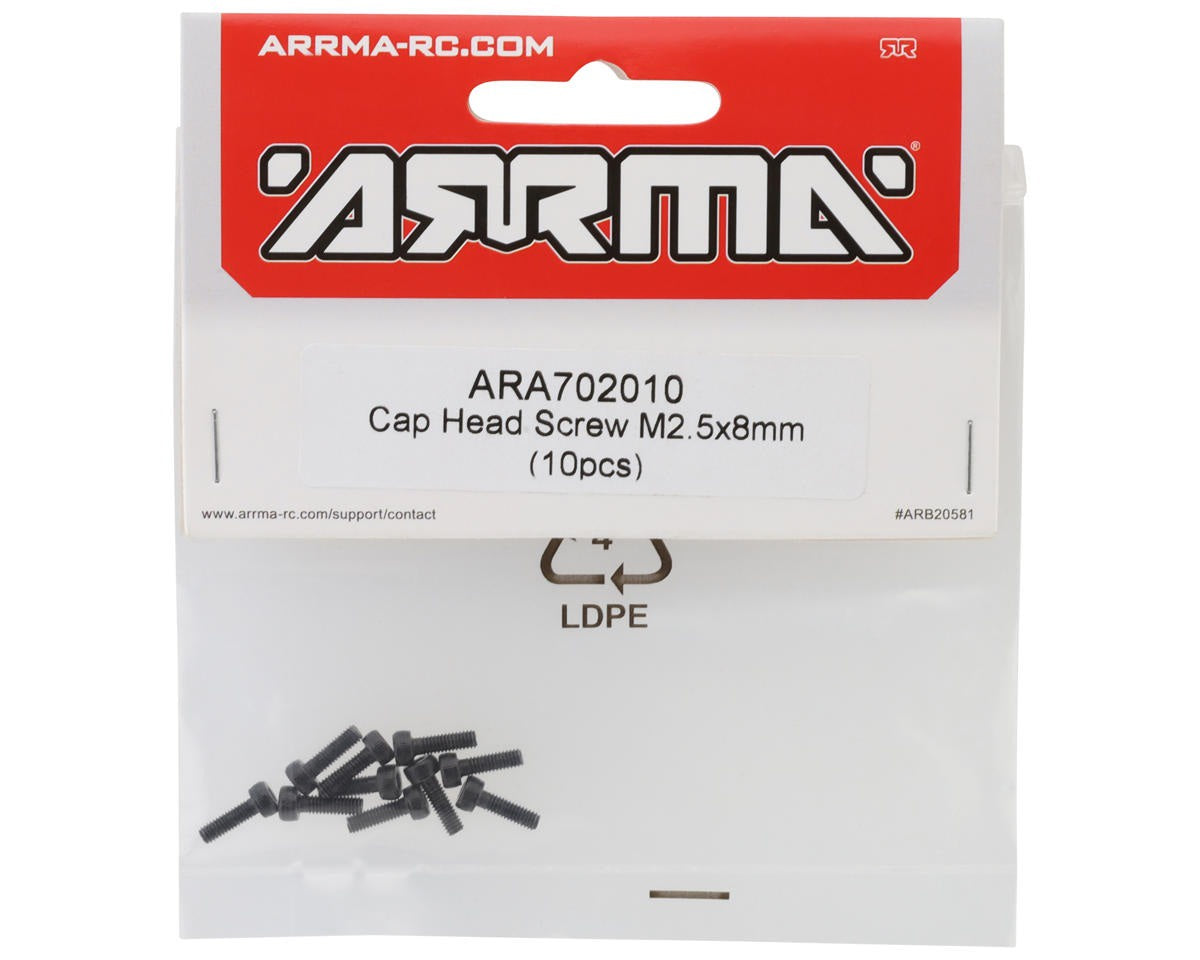 Cap Head Screw M2.5x8mm (10pcs)