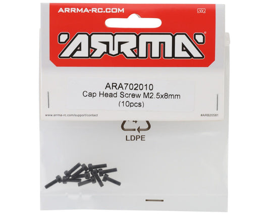 Cap Head Screw M2.5x8mm (10pcs)